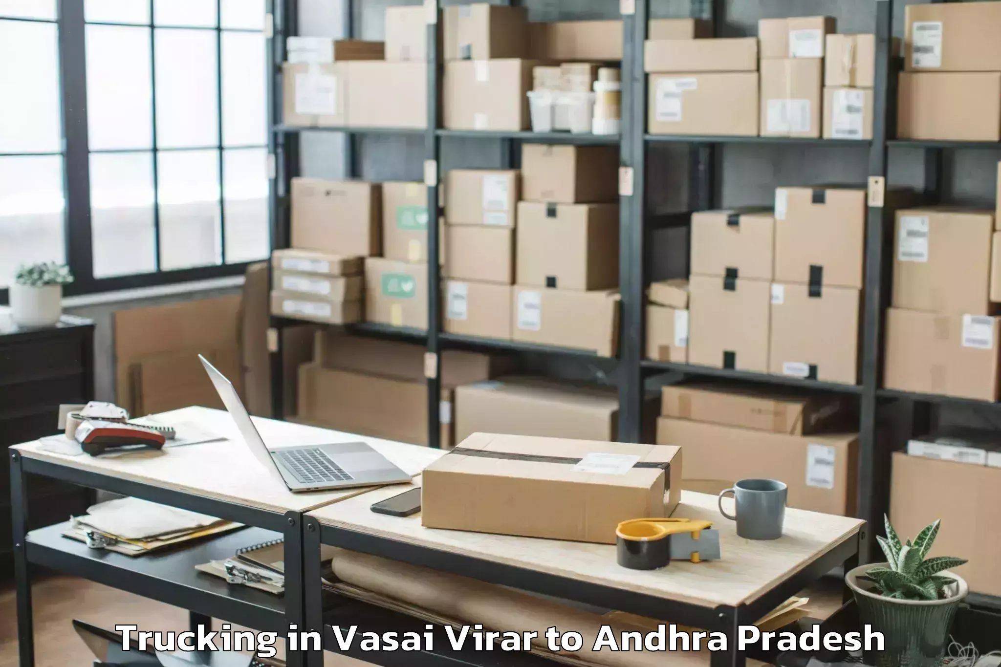 Book Vasai Virar to Pedaparupudi Trucking Online